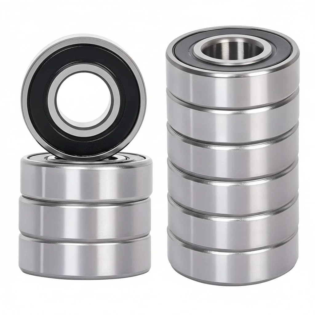 10Pcs 6202-2RS Deep Groove Ball Bearings15x35x11mm,Double Shielded Sealed Roller