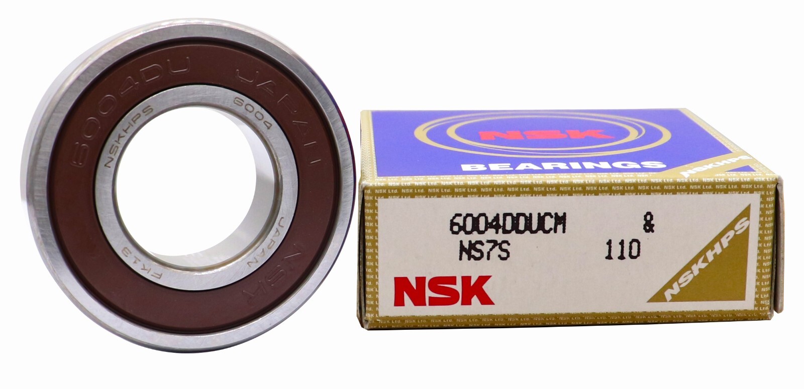 2PACK NSK 6004DDU 20X42X12MM MADE IN JAPAN Double Rubber Seal Bearings