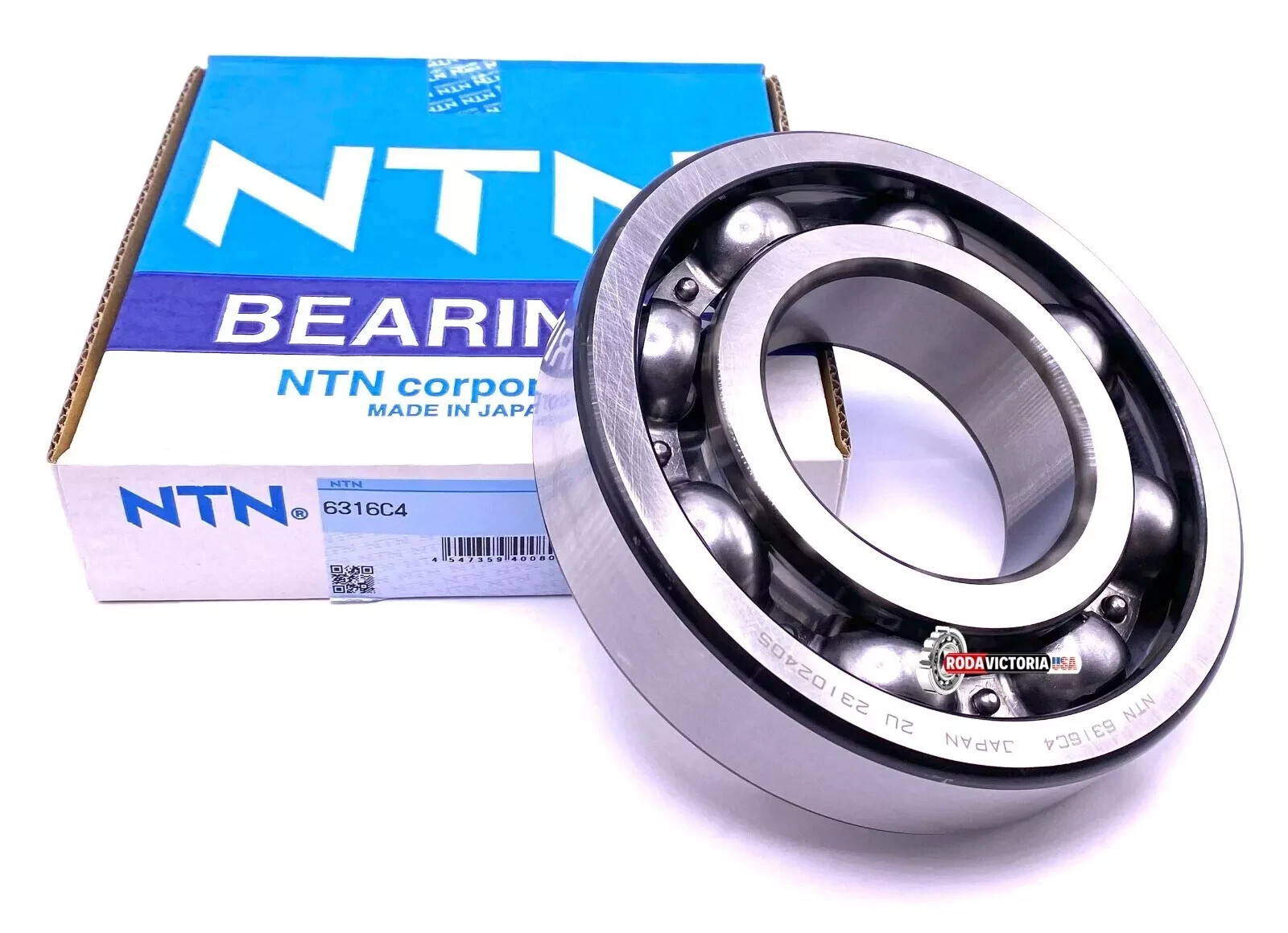 NTN Japan 6316 C4 Deep Groove Ball Bearing, Open Type, No Seals 80x170x39 mm