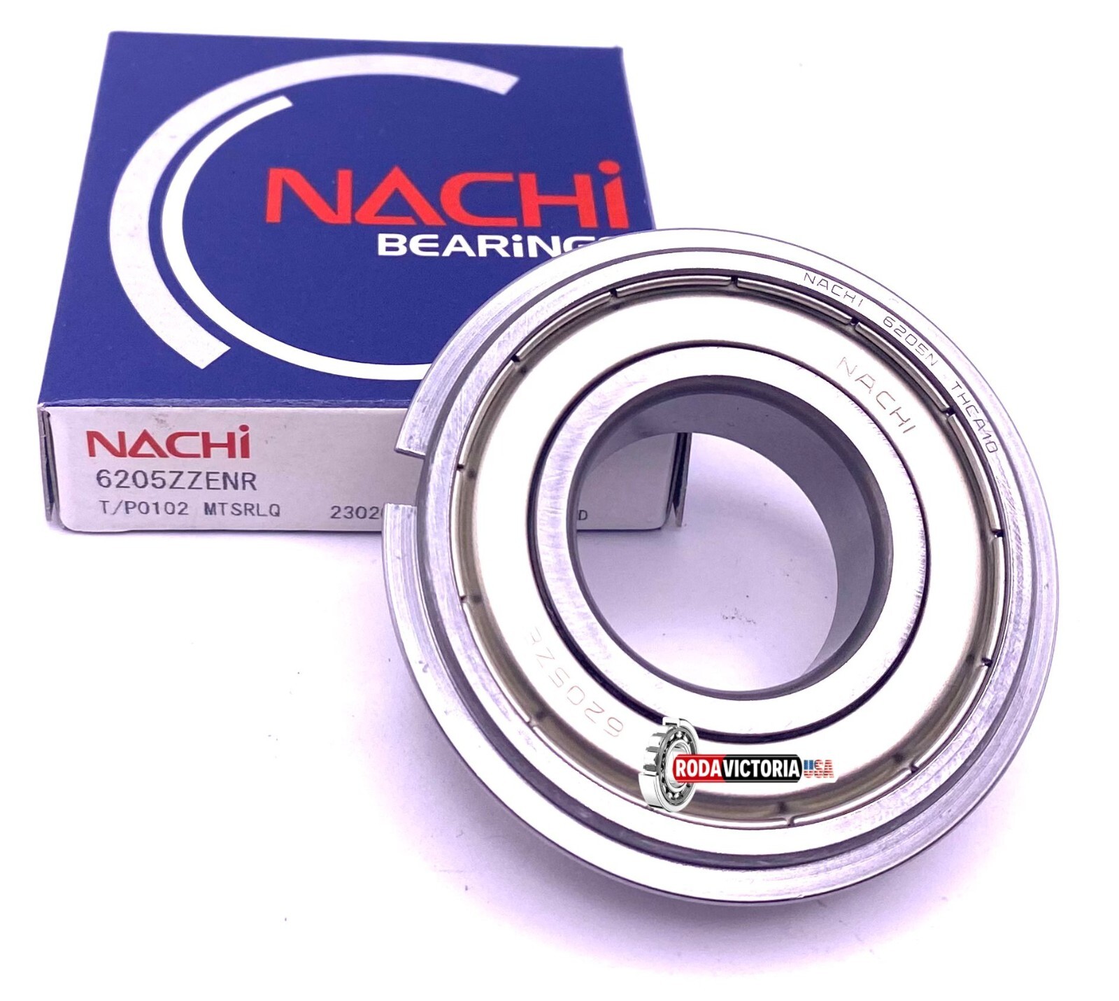 NACHI Japan 5207 ZZ Angular Contact Ball Bearing Metal Shielded 3207 35x72x27 mm