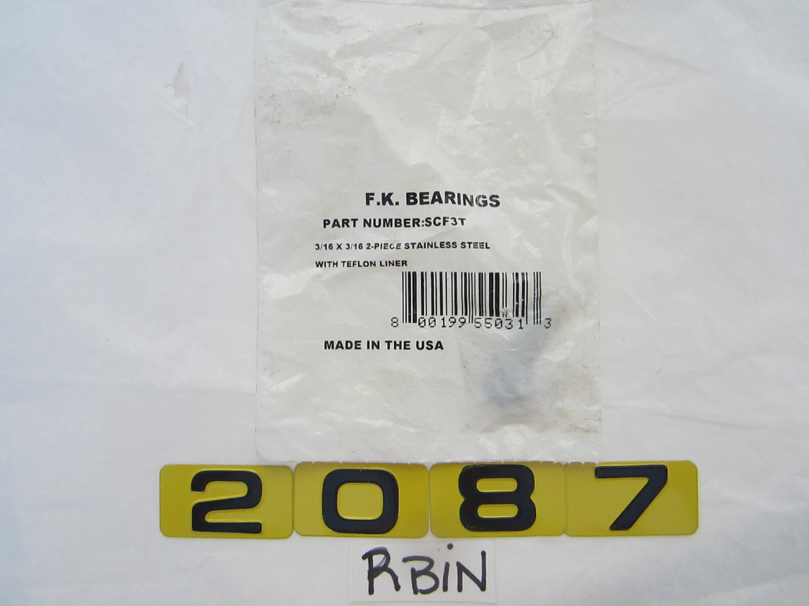 F.K. BEARING SCF3T ROD END BEARING