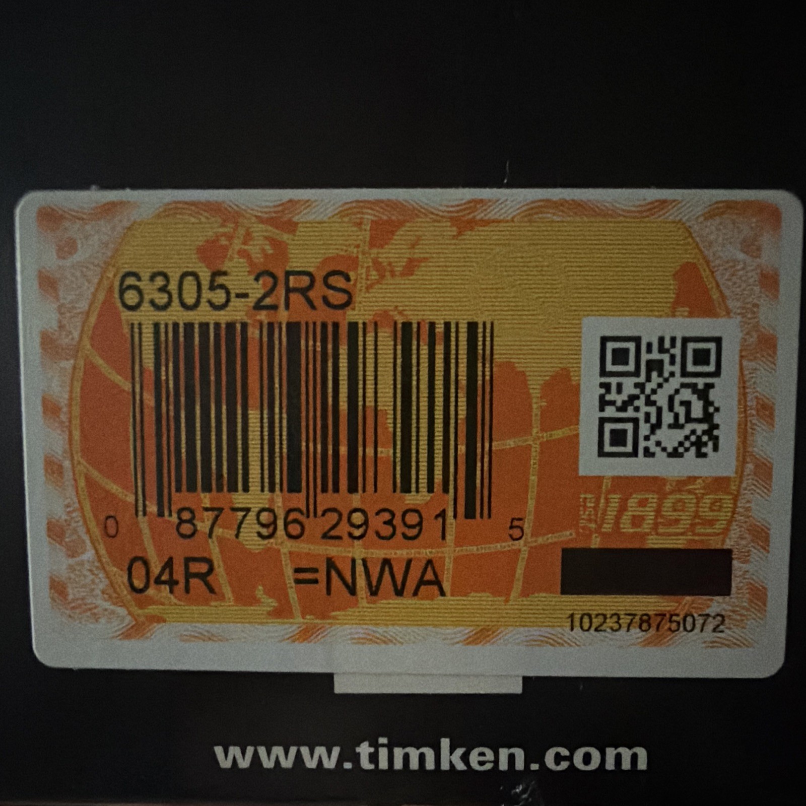 Timken Engineered Bearings 6305-2RS (3) bearings sold separately
