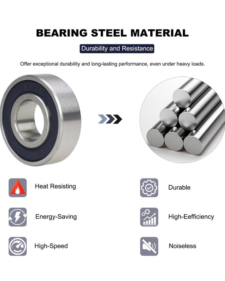 (Qty. 10) 608-2RS High Quality Two Side Sealed Ball Bearings 8x22x7 608RS