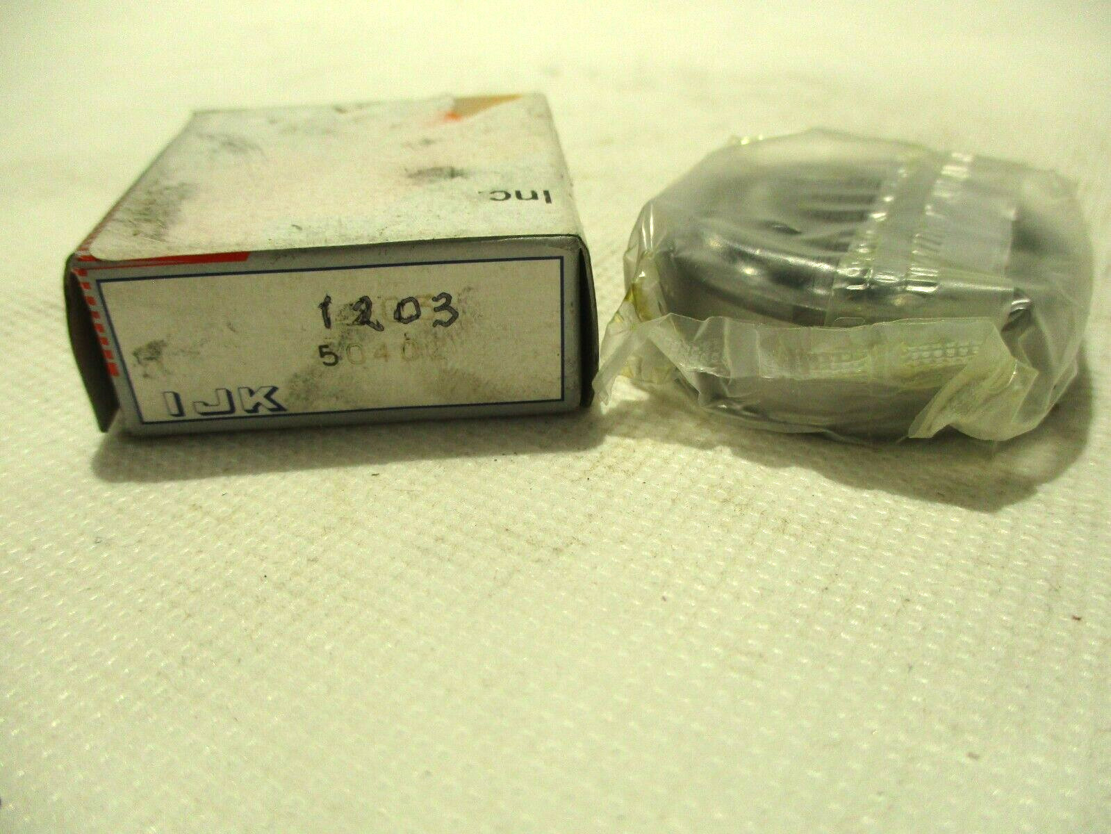 NEW IJK 1203 DOUBLE ROW OPEN SELF ALIGNING BAL BEARING