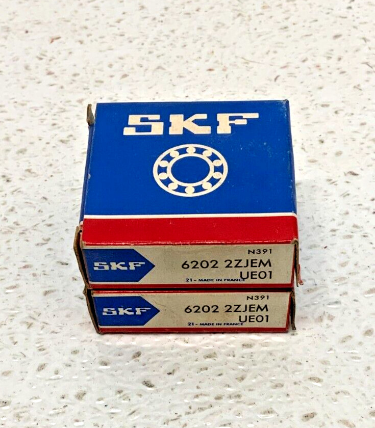 Lot of 8 NEW SKF Ball Bearings (2) 2202, (2) 6202, (2) 6004, (1) 7305, (1) 7306