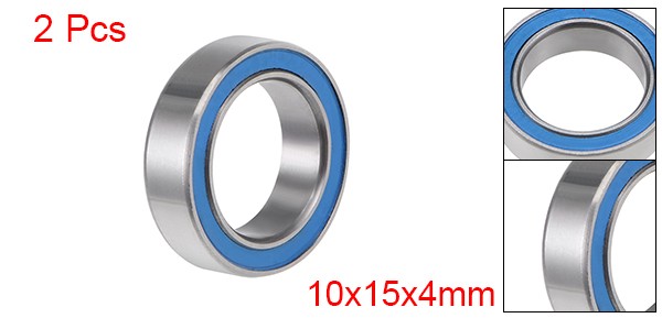 6700-2RS Ball Bearing 10x15x4mm Double Sealed ABEC-3 Bearings, 2pcs