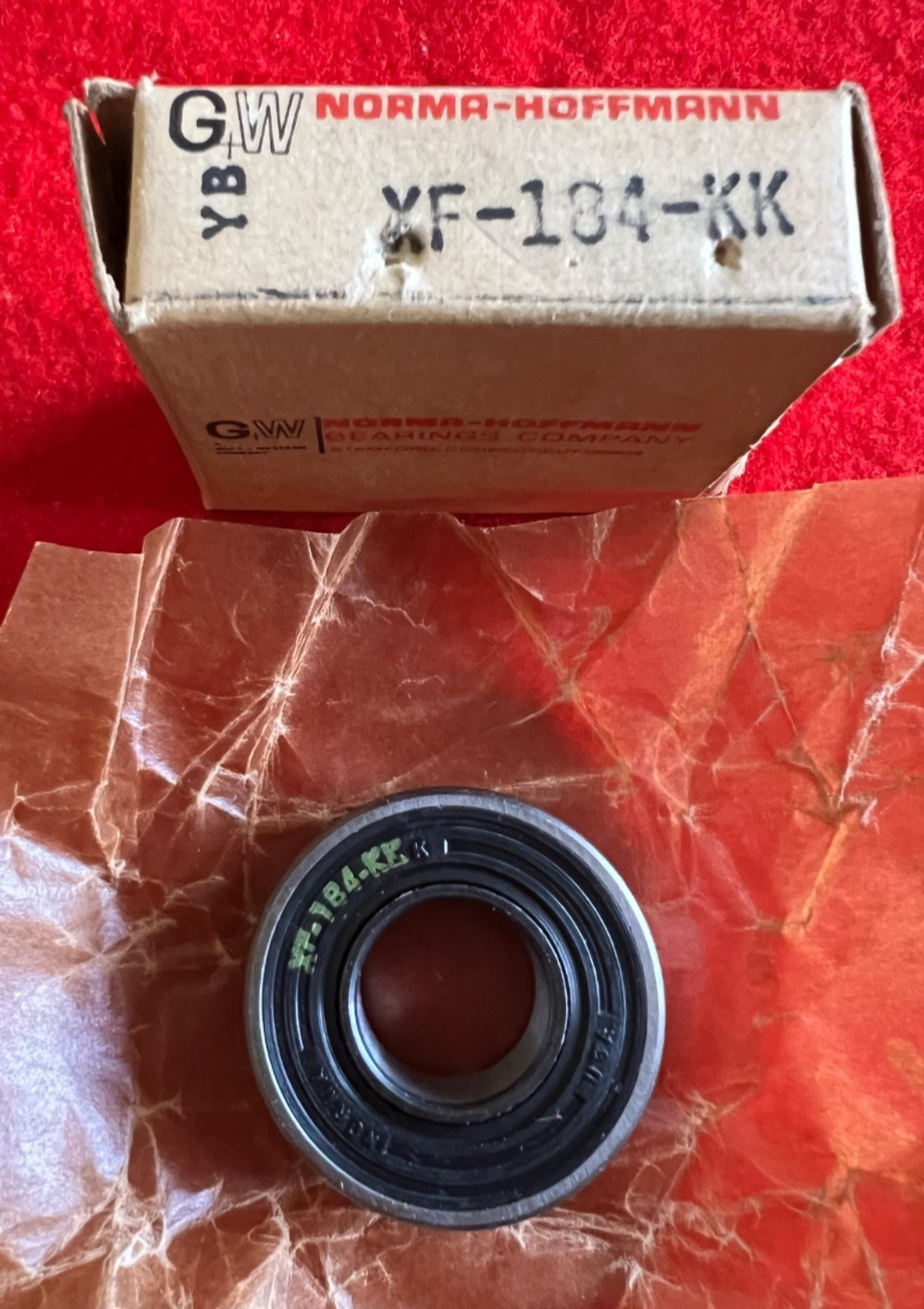 Norma Hoffmann GW Single Row Ball Precision Bearing XF-184-KK NOS