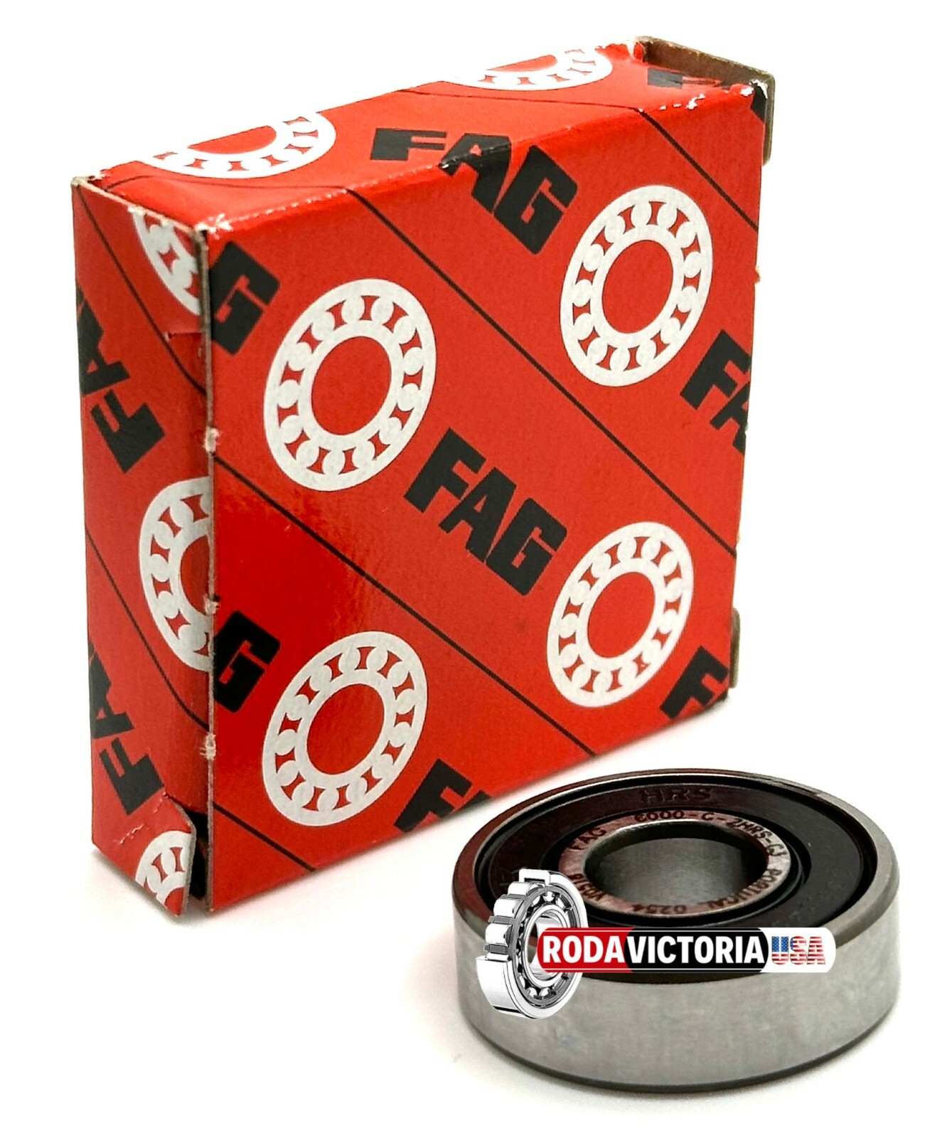 FAG 6000 2HRS DEEP GROOVE BALL BEARING, RUBBER SEALED 10x26x8 mm