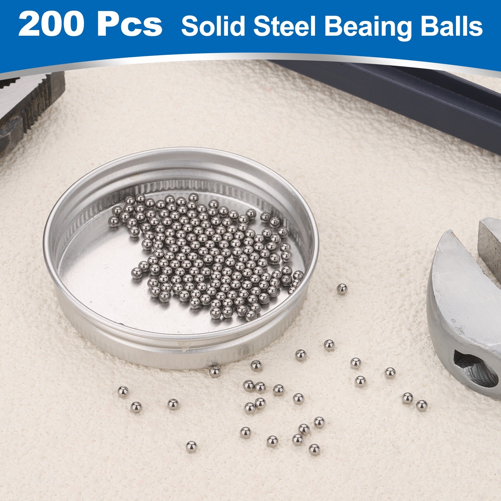 200 Pcs Mirror Polished 2mm Bearing Balls 440C Stainless Steel G10 Precision