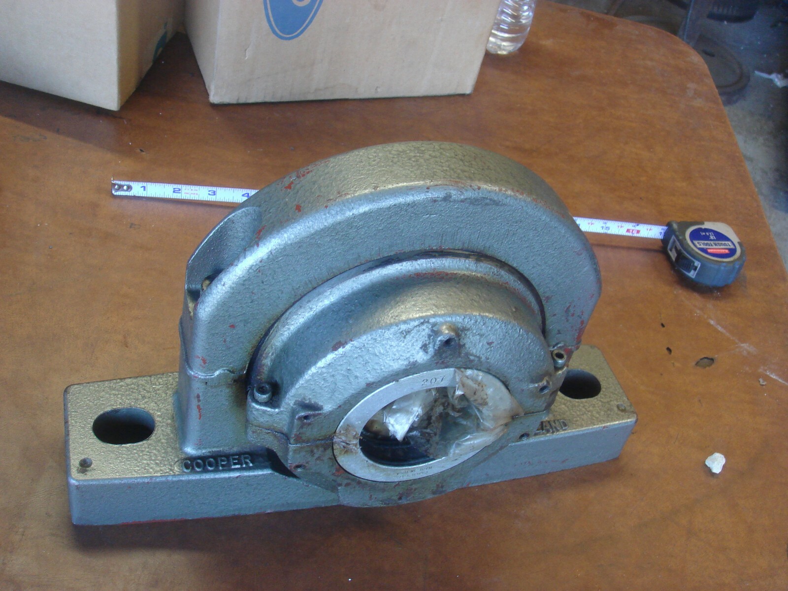 Old Stock, Cooper 207 02 BCP 02C4 P04H1 Split Pillow Block Bearing, 2 3/8 ” ID