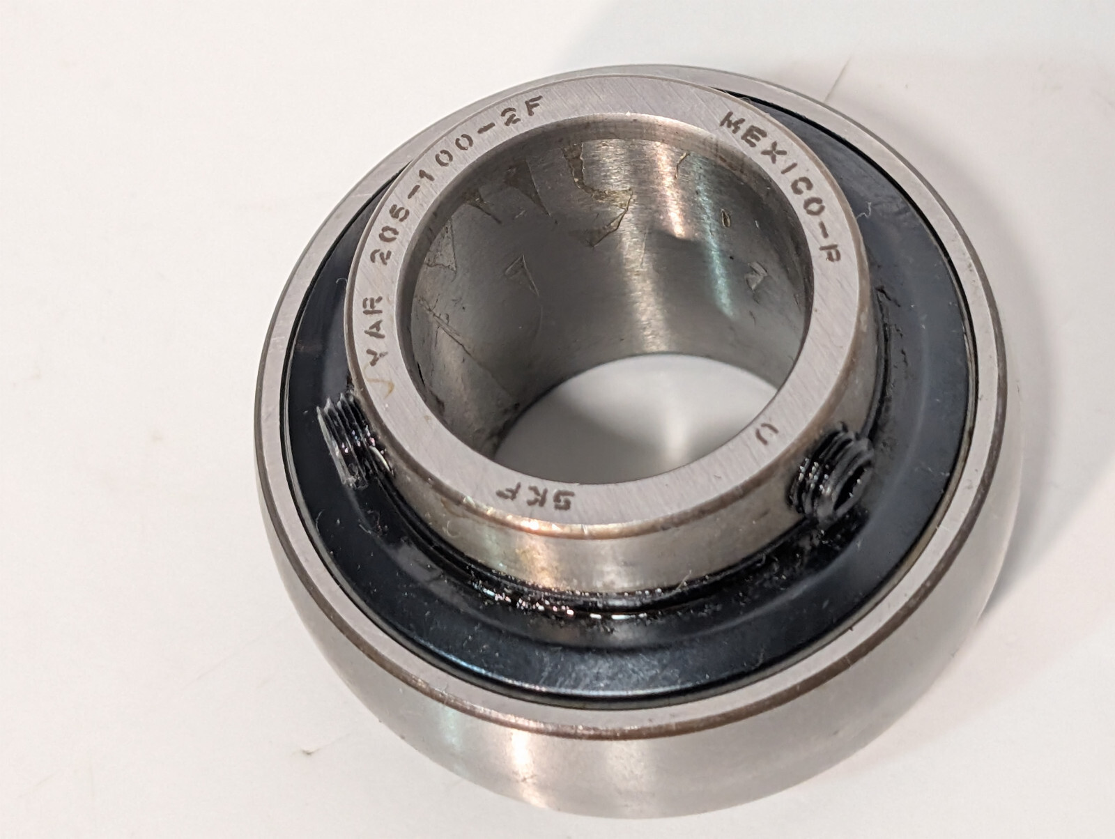 SKF YAR205-100-2F Insert Ball Bearing, Made in Mexico, New Old Stock in Box