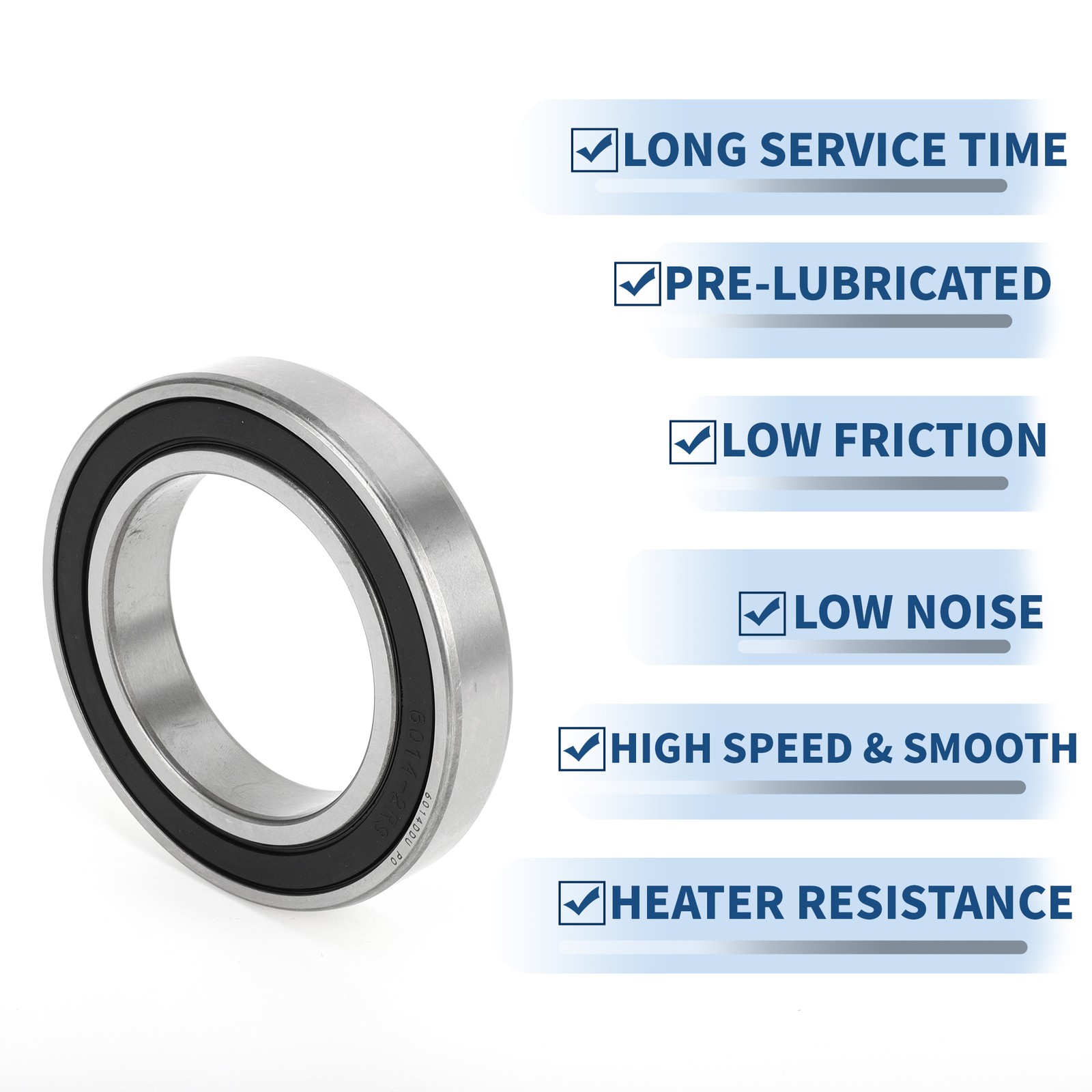 6014DDU Deep Throat Ball Bearings P0 70x110x20mm 1pc Scooter Wheel
