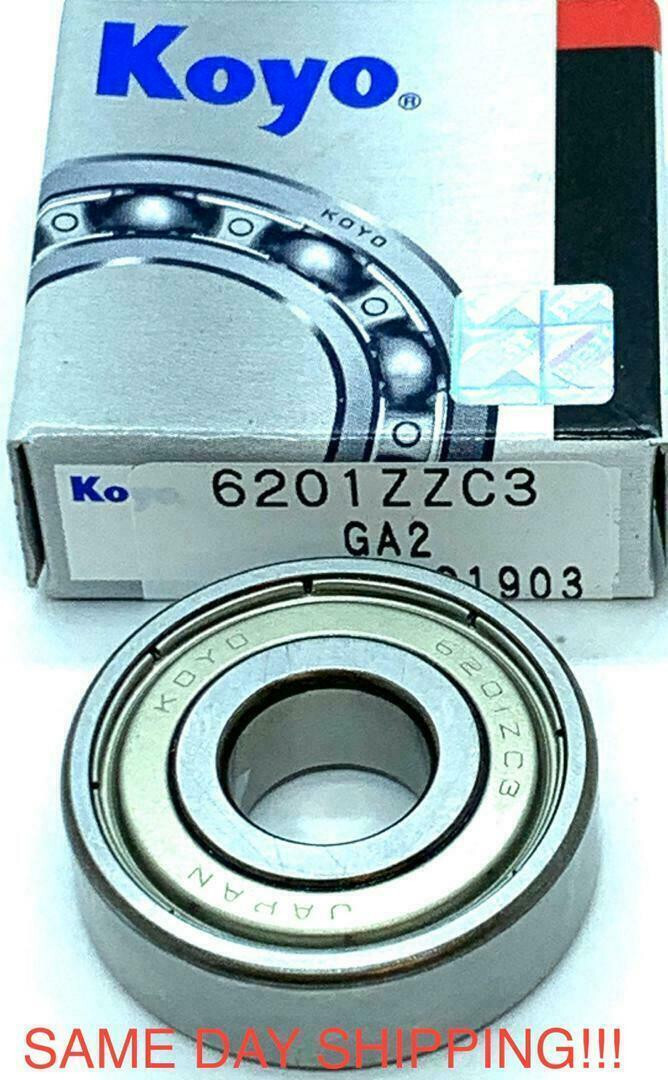 KOYO 6201 ZZ C3 BEARING METAL SEALED 6201 ZZ C3 6201ZZ 12x32x10 mm KOYO