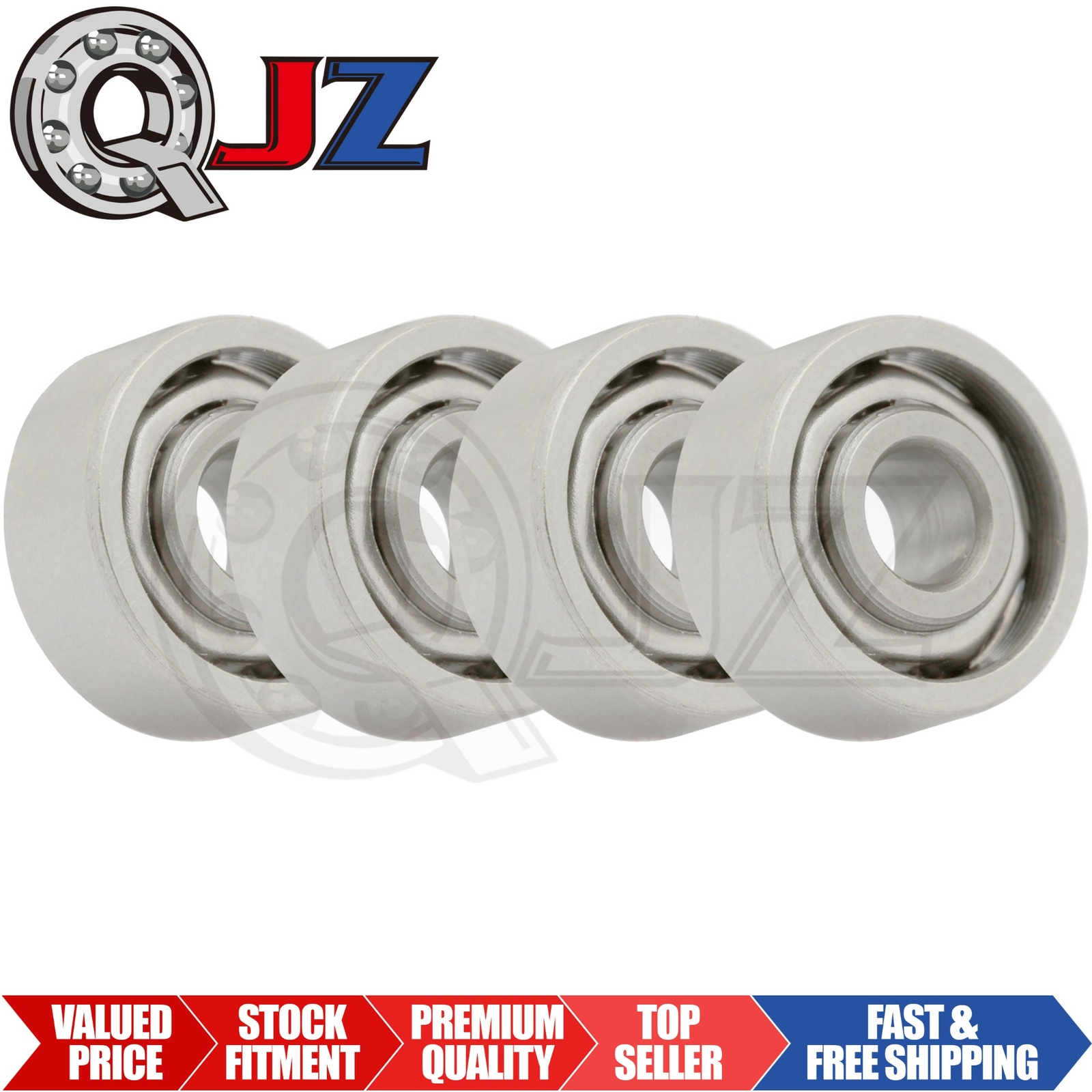 [Qty.4] New R2-Open Miniature Ball Bearing [0.125″ Bore x 0.375″ OD x 0.1563″ W]
