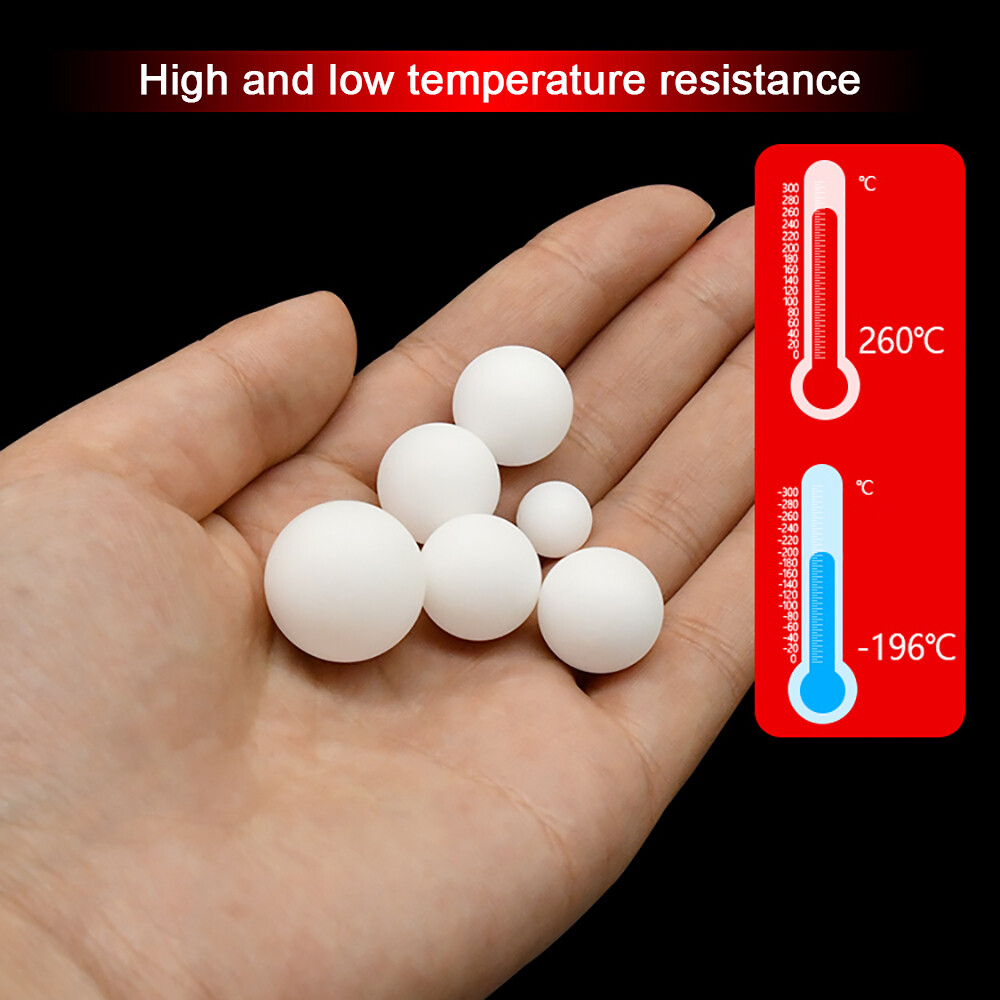 White Solid PTFE Ball Plastic Balls Diaphragm Pump Sealing Ball Dia. Ø1mm-63mm