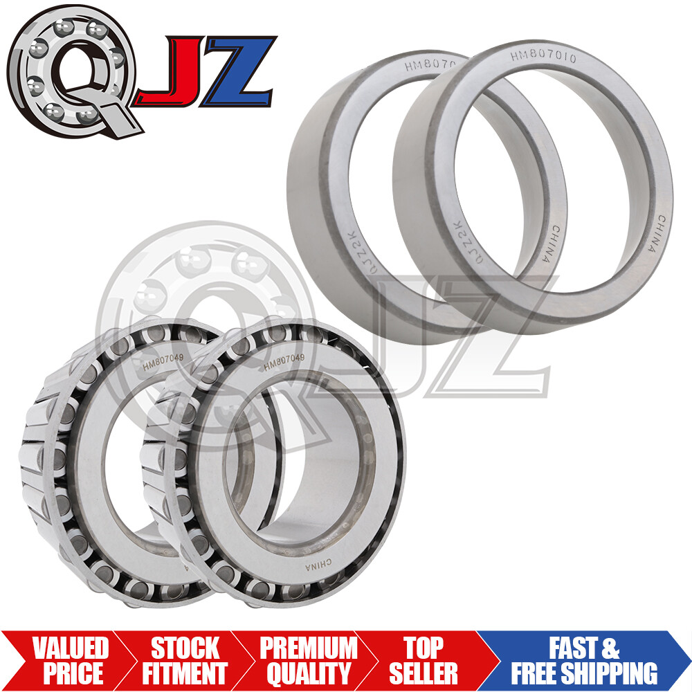 [2-Pack] HM807049-HM807010 Tapered Roller Bearing Set [2.1 in Bore x 4.1 in OD]