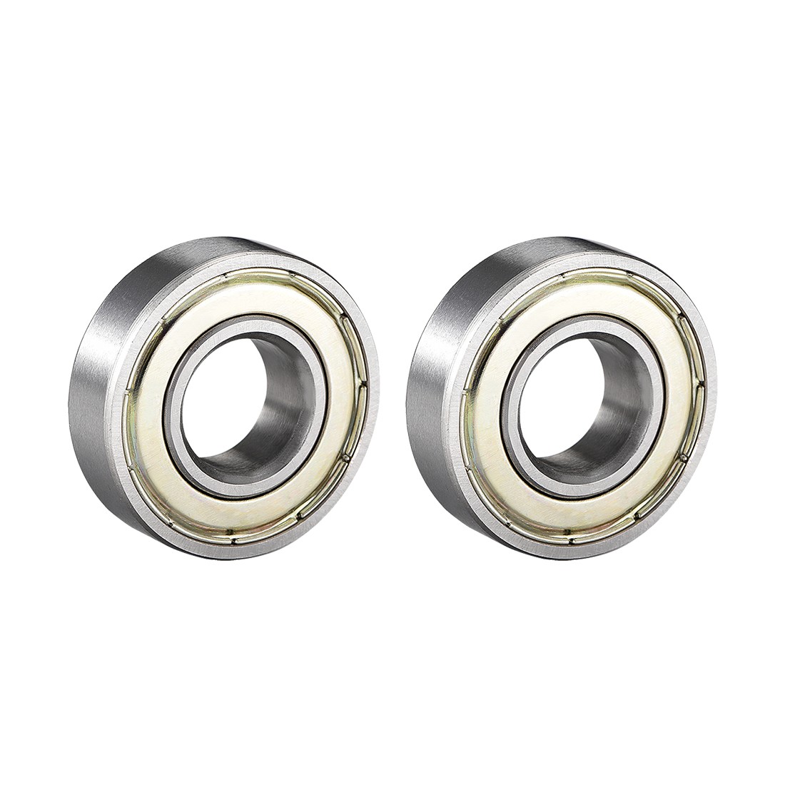 2 Pcs 12mm x 28mm x 8mm 6001ZZ Ball Bearing Double Shielded Bearing for Machine