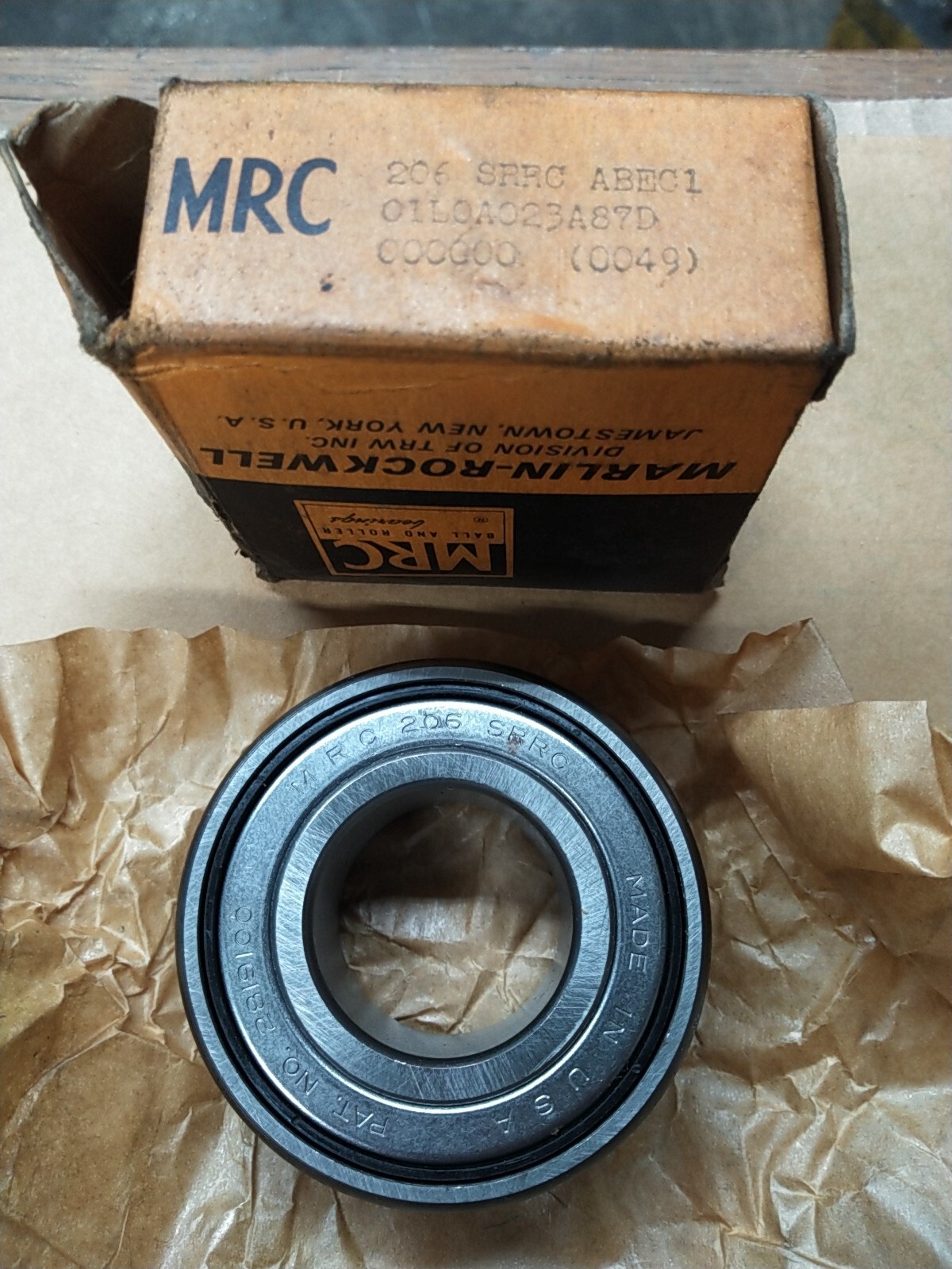 MRC 206-SRRC Ball Bearing 30mm x 62mm x 23.8mm Double-shield