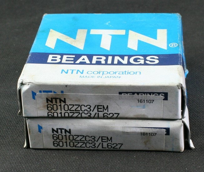 One (1) NTN 6010 ZZ C3 EM/L627 Deep Groove Bearing 50MM ID Japan NEW