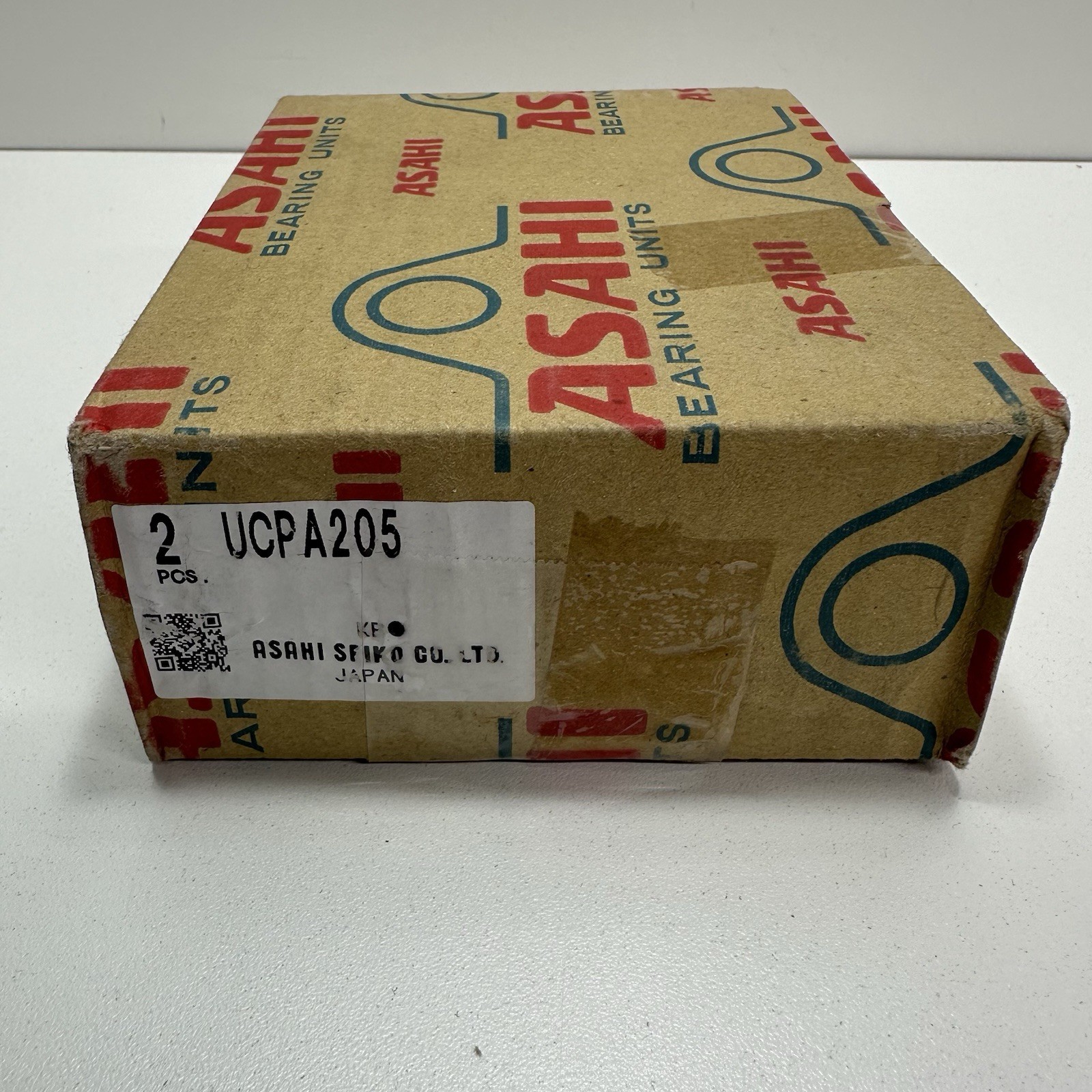 Asahi Seiko UCPA205 Short Base Pillow Block Ball Bearing Unit 2 Pieces