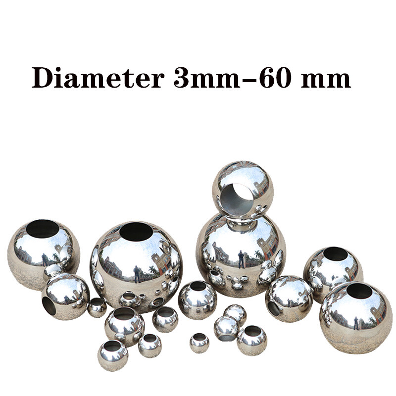 Stainless Steel Ball Bearing Diameter 3-60 mm Open Hole Spacer Bead Smooth Ball