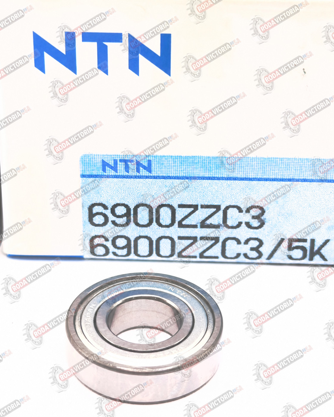 NTN 6900 ZZ C3 Deep Groove Ball Bearing, Metal Shielded 61900 ZZ 10x22x6 mm
