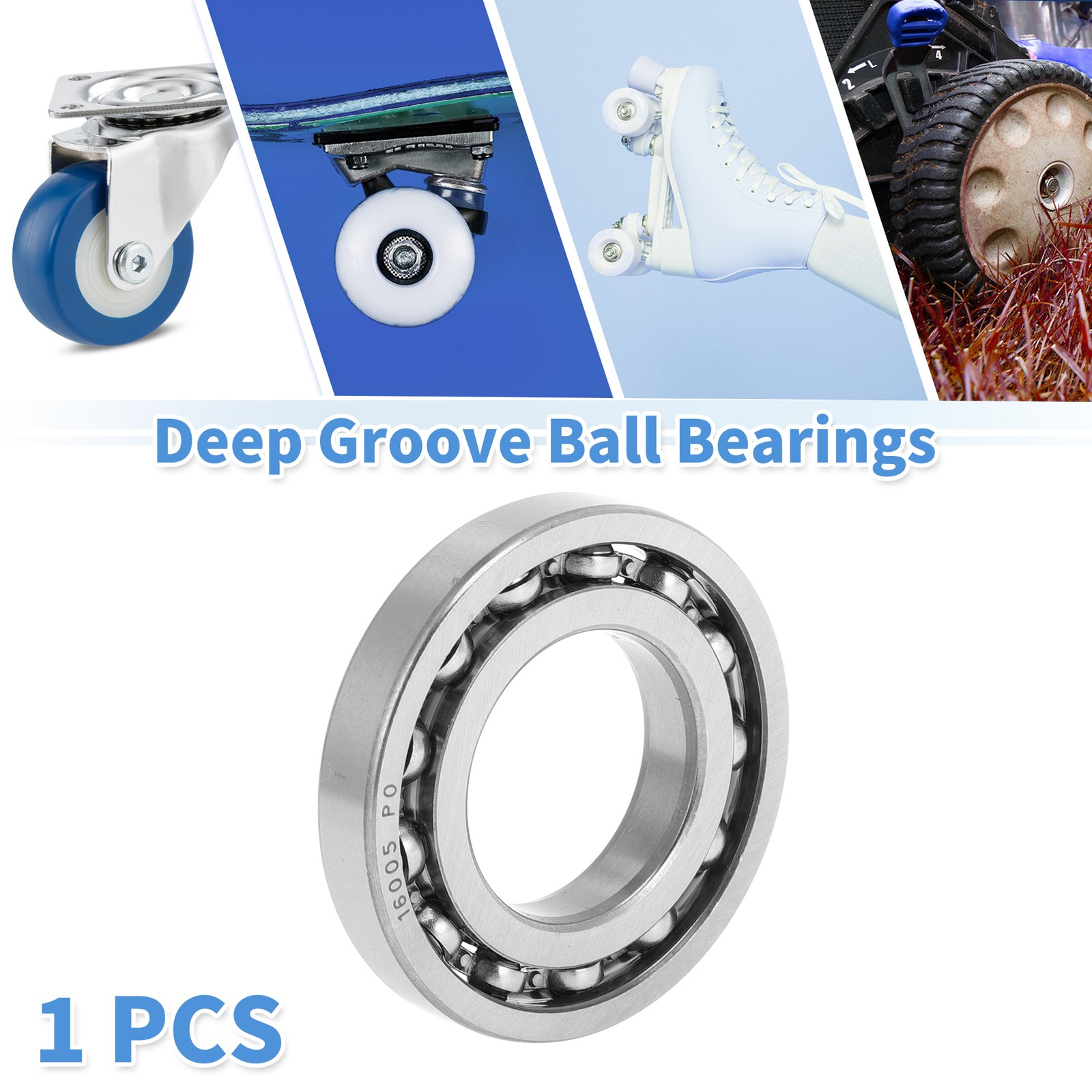 16005 Deep Groove Ball Bearings P0 25x47x8mm 1 Pc Scooter Skateboard Wheel
