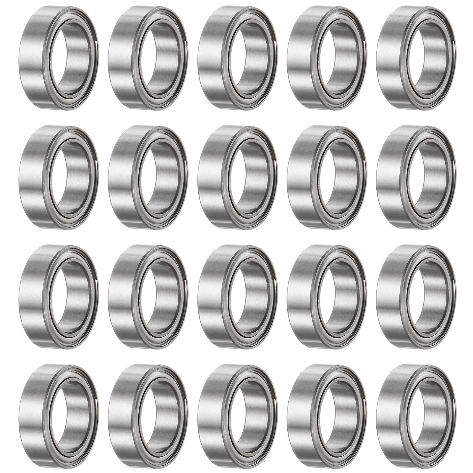 20pcs MR128ZZ Bearings 8x12x3.5mm Chrome Steel Bearing Double Shielded ABEC3