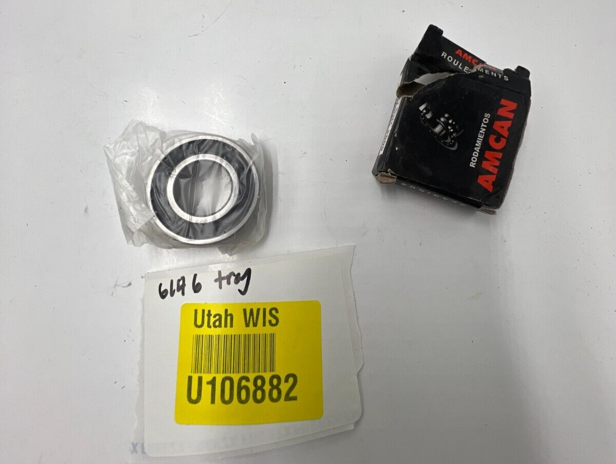 AMCAN Rubber Sealed Single Row Ball Bearing 6004-2RS C3