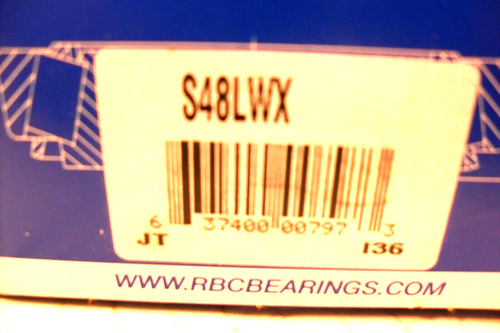 RBC S48LWX Cam Follower, New in Never Opened Box