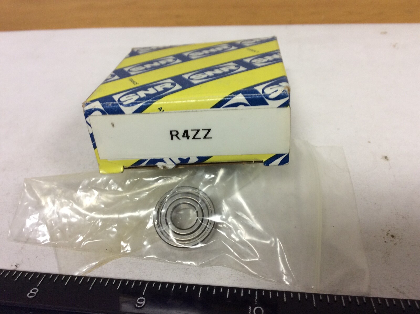 New. SNR R4ZZ Single Row Bearing, .2500″ ID, .625″ OD, .196″ Width