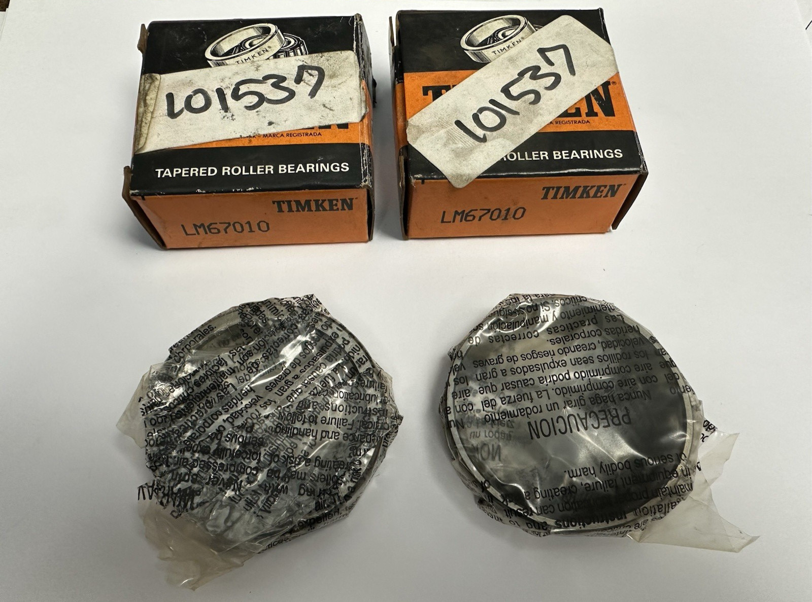 TIMKEN LM67010 TAPERED ROLLER BEARINGS LOT OF 2