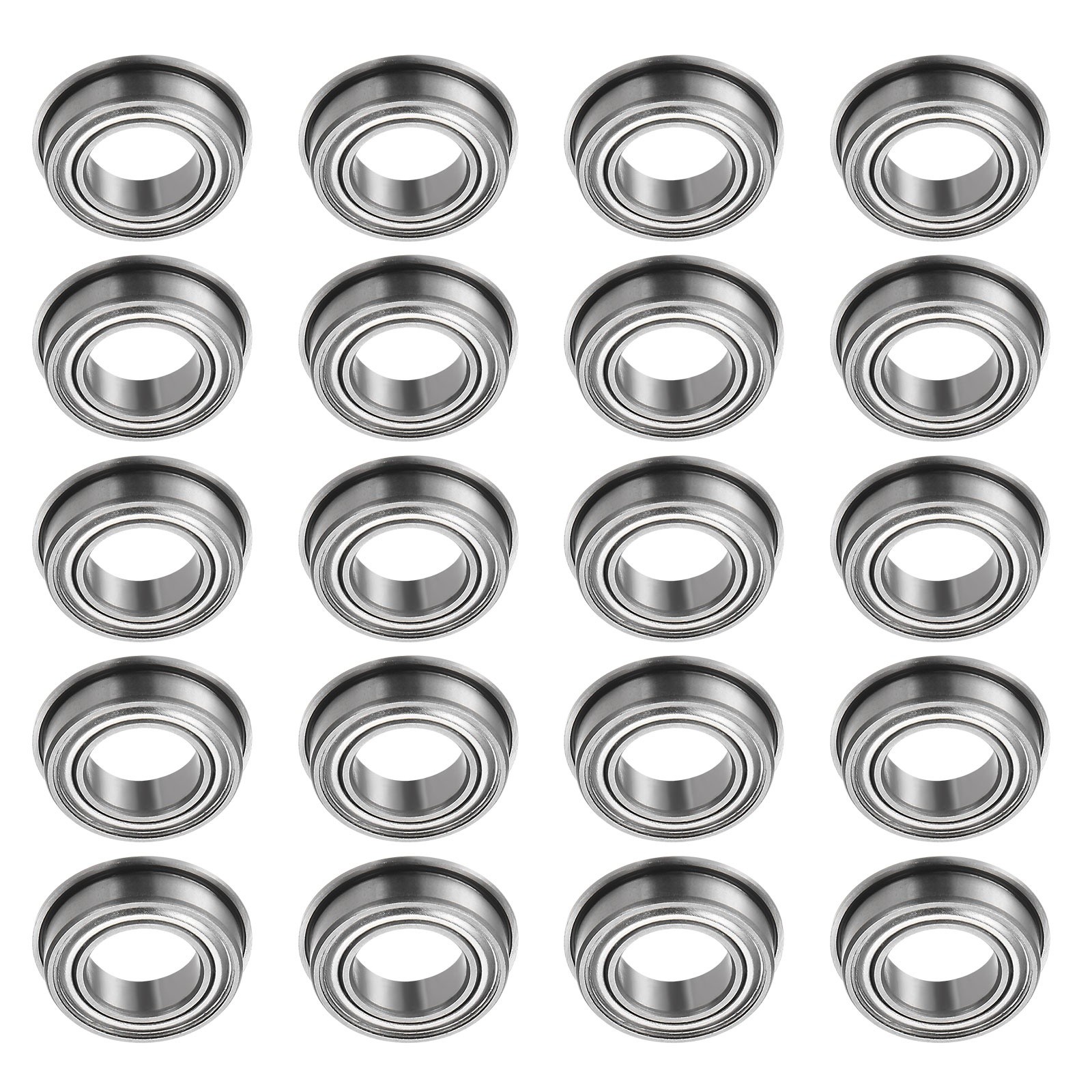 20X MF148ZZ Flanged Ball Bearing 8x14x4mm ABEC1 Double-sided Metal Shield