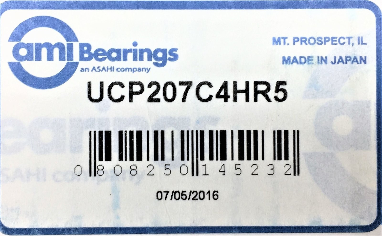 AMI BEARINGS Pillow Block Bearing UPC207C4HR5 NOS