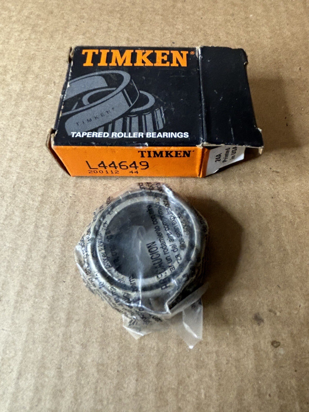 Timken L44649 Tapered Roller Bearing Cone New in Original Packaging Great Shape