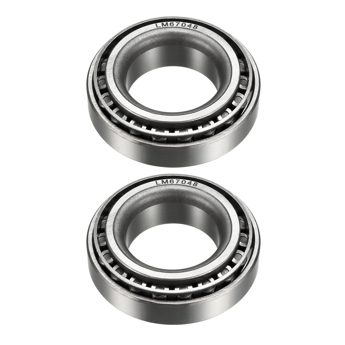 2pcs LM67048/LM67010 Tapered Roller Bearing Cone and Cup Set 1.25″ Bore 2.33″ OD