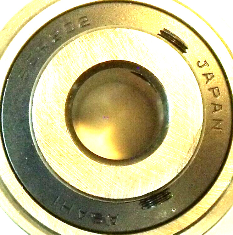 (2) NIB AMI / Asahi SER202 Set Screw Locking Ball Bearing Inserts: 15mm Bore