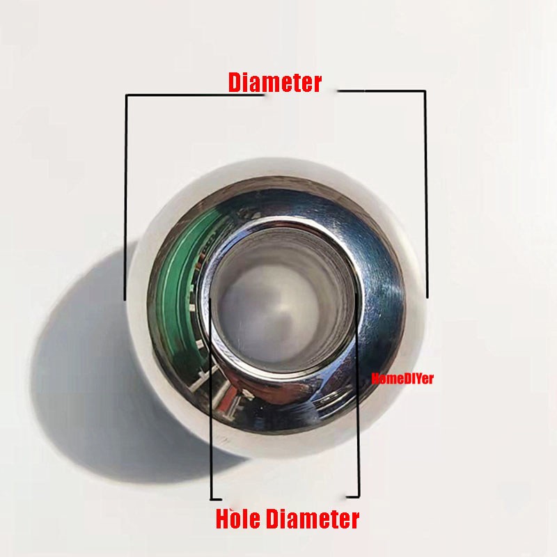 Dia 2mm-60mm Solid Stainless Steel Through Hole Balls Smooth Drilling Steel Ball