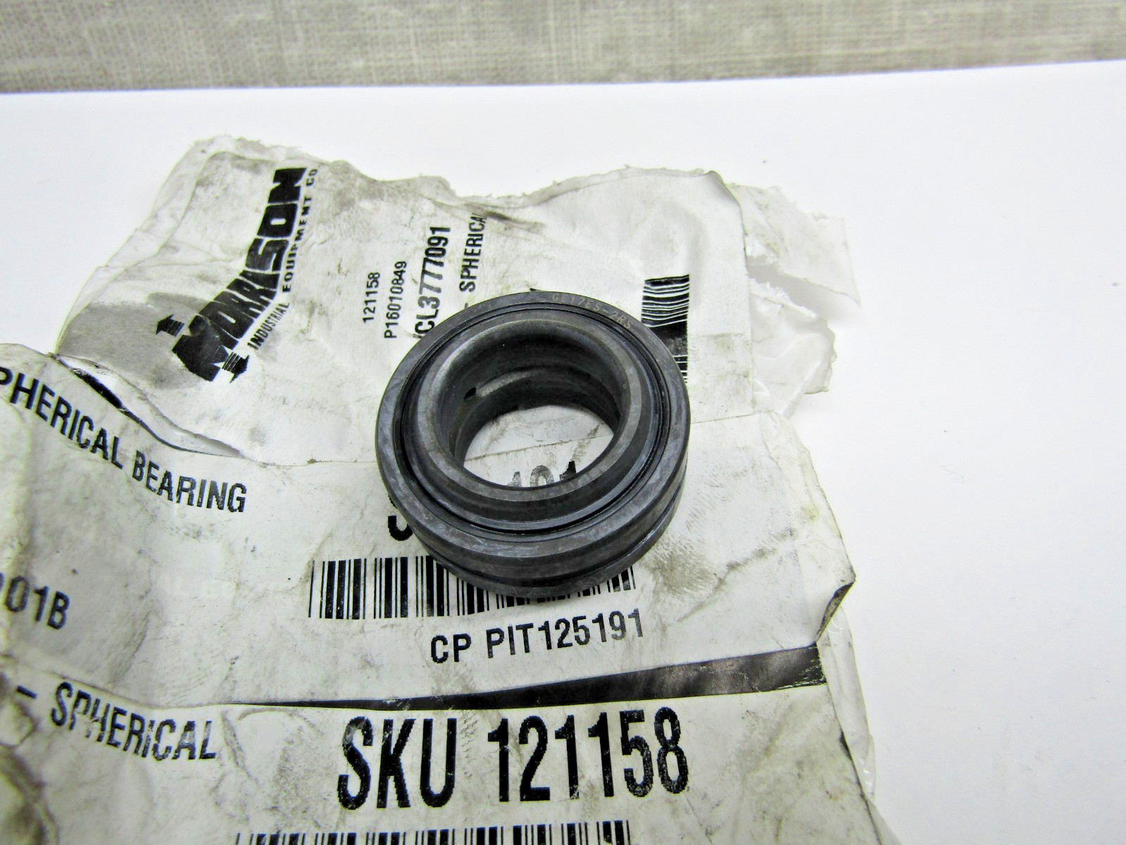 Morrison GE17ES-2RS 17mm ID X 30mm OD X 14mm Sealed Spherical Plain Bearing