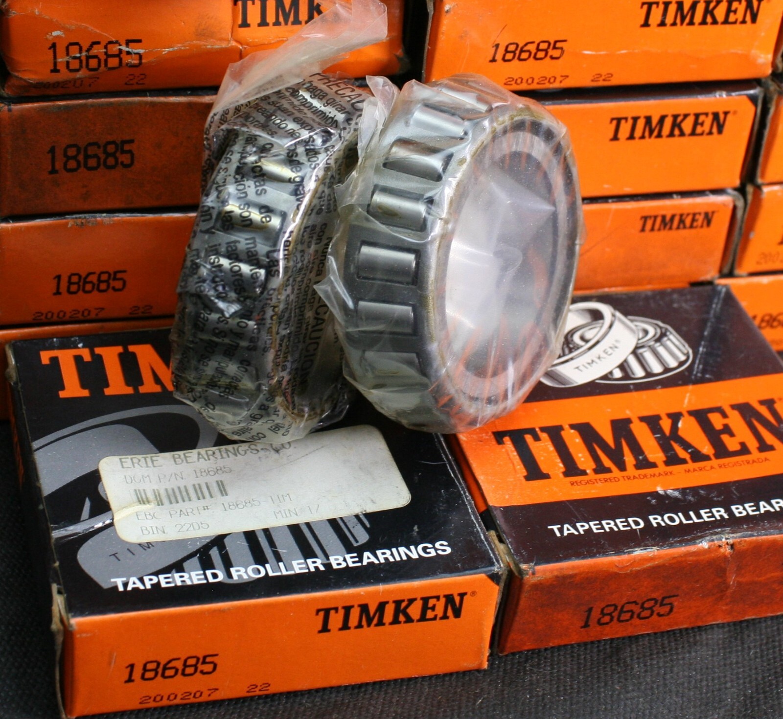 One (1) Timken 18685 Tapered Roller Bearing Cone 1-3/4″ ID USA NEW