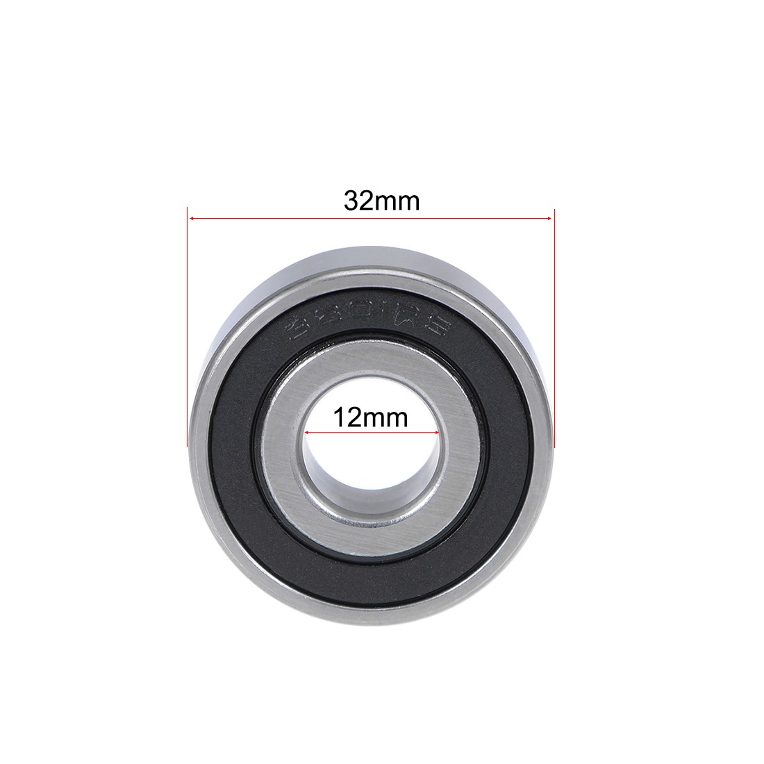 3pcs 3201-2RS Angular Contact Ball Bearing 12x32x15.9mm Sealed Bearing