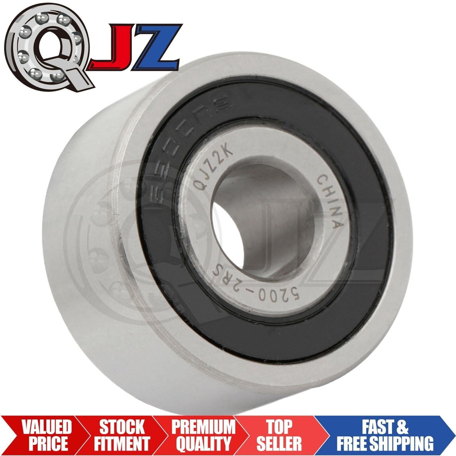 [Qty.1] 5200-2RS Angular Contact Ball Bearing [10mm Bore x 30mm OD x 14.3mm W]