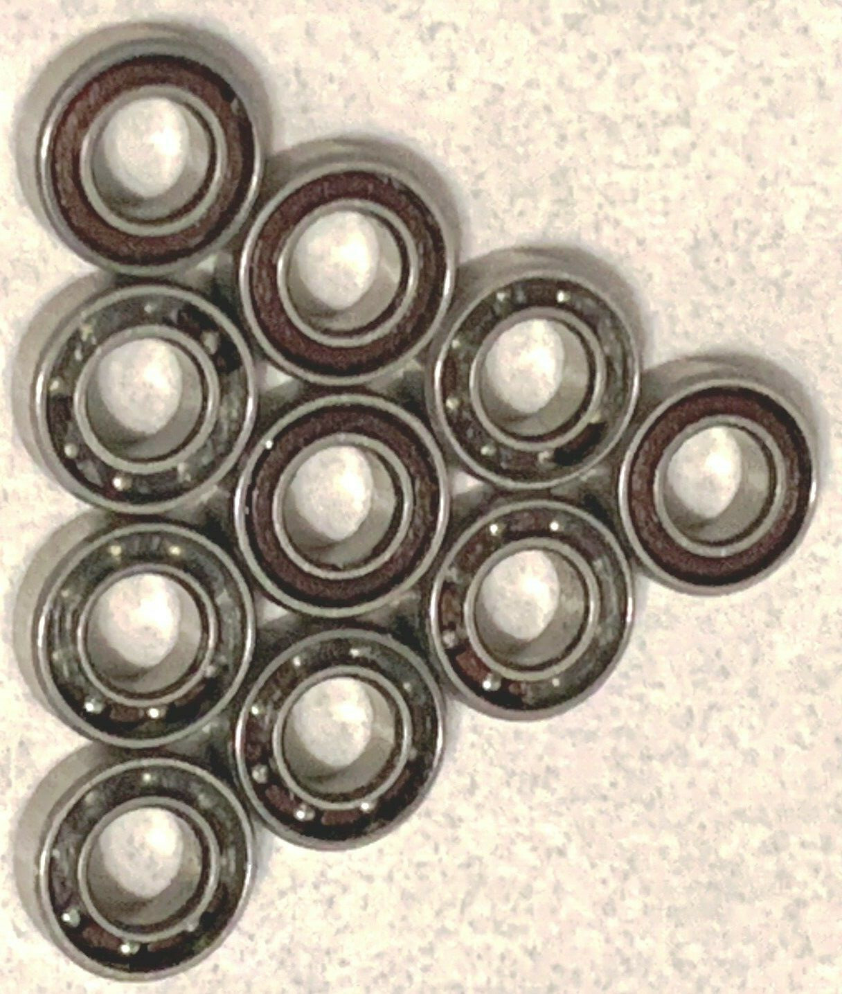 SR144 ABEC7 10 PCS OPEN STAINLESS PHENOLIC RETAINER BEARINGS SHIPS FROM THE USA