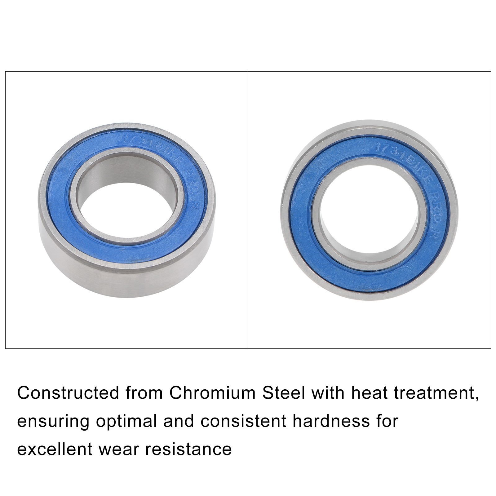 Deep Groove Ball Bearing 173110-2RS 17x31x10mm 4Pcs Chromium Steel Double Sealed