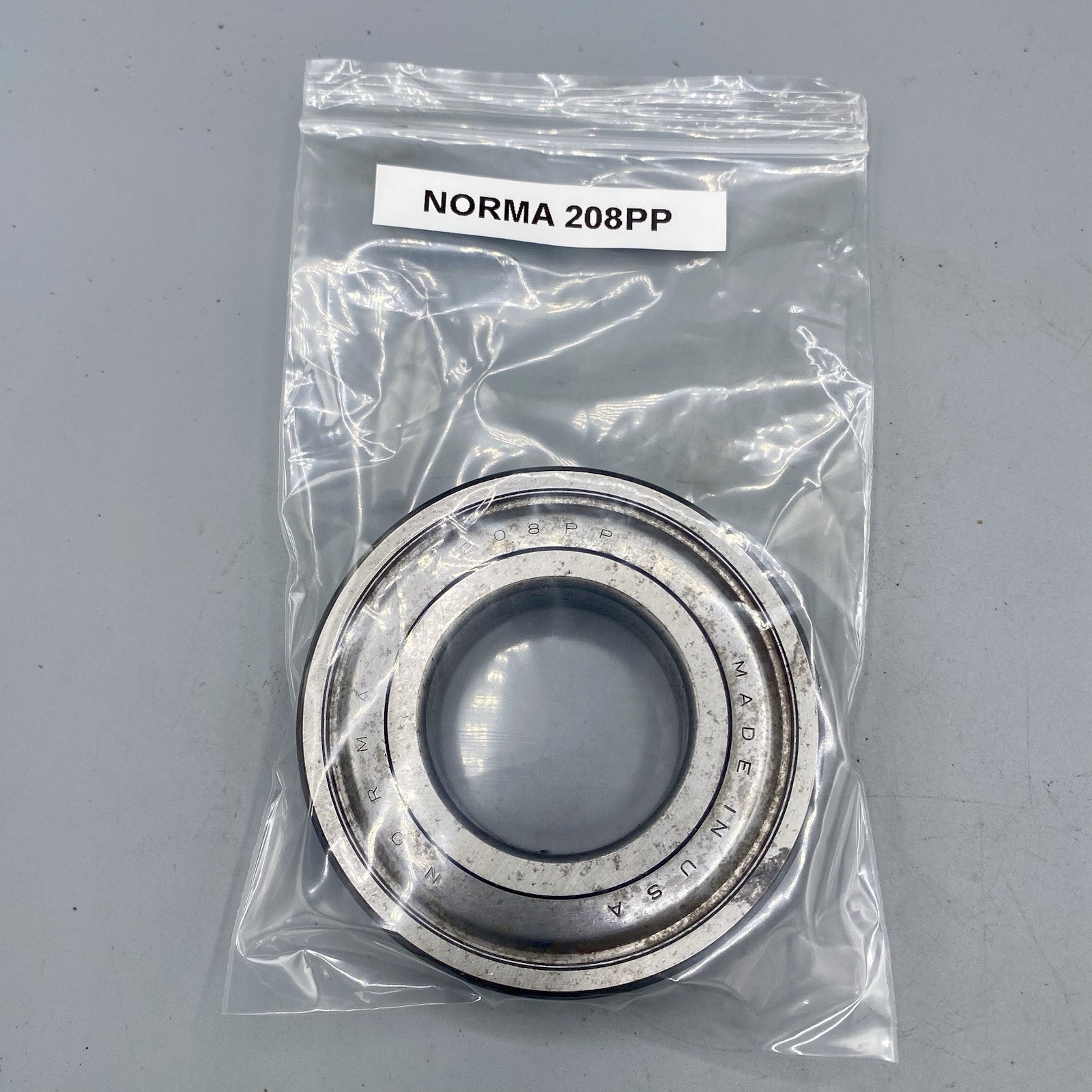 Norma 208PP Ball Bearing Deep Groove 40 X 80 X 18mm, Made In The USA