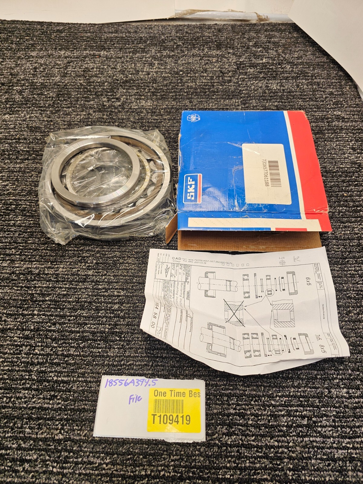 SKF NJ219ECP Cylindrical Roller Bearing Single Row 95mm x 170mm Steel