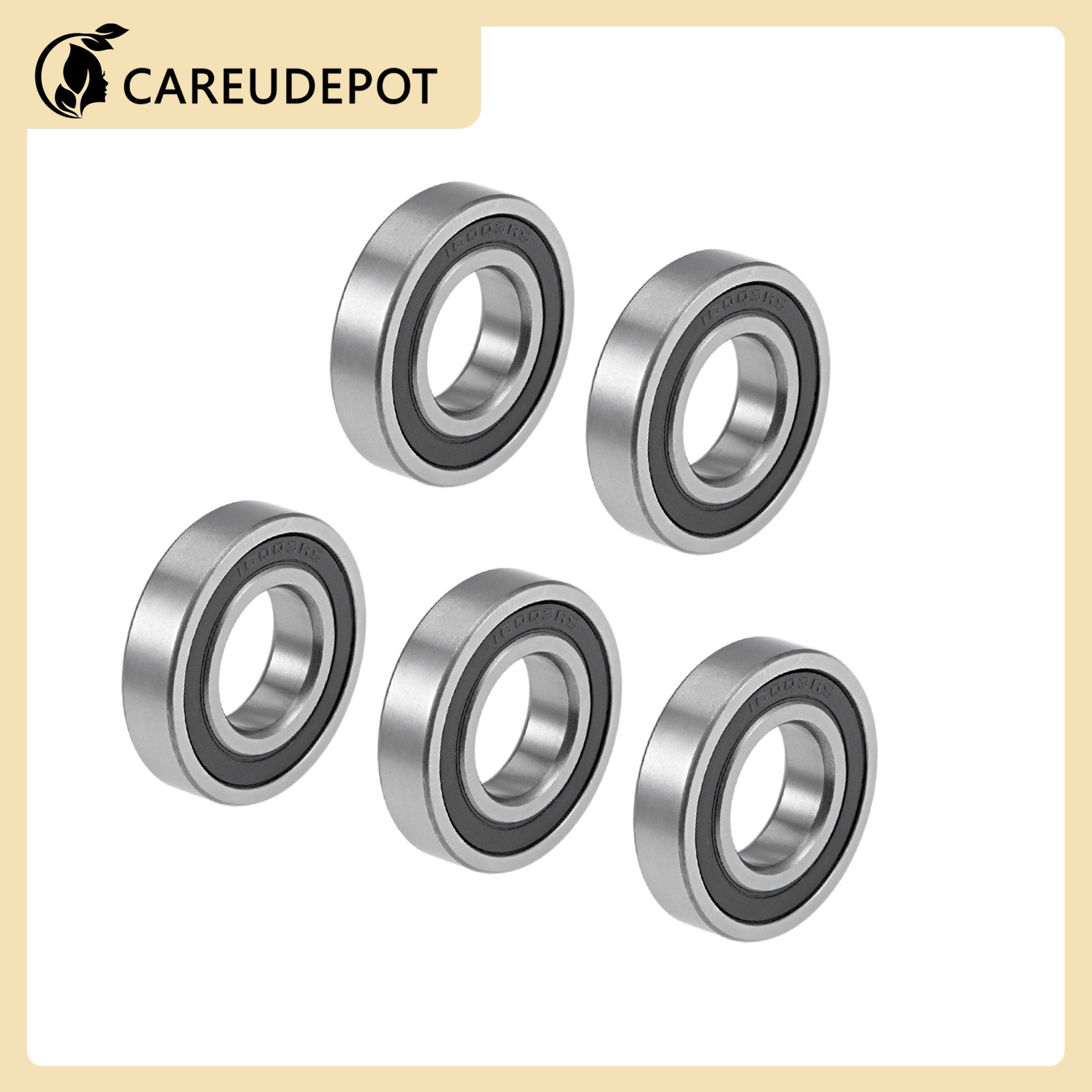 Steel 16003-2RS 17x35x8mm Ball Bearings Universal Item of 5