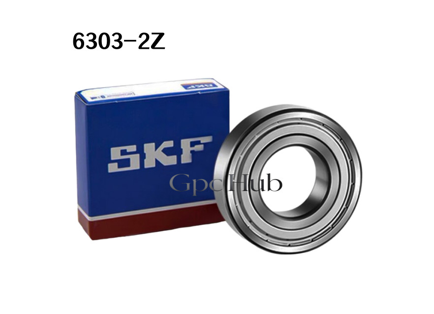 2PC New SKF 6303-2Z Double Metal Seal Ball Bearing 17x47x14mm Fast Shipping