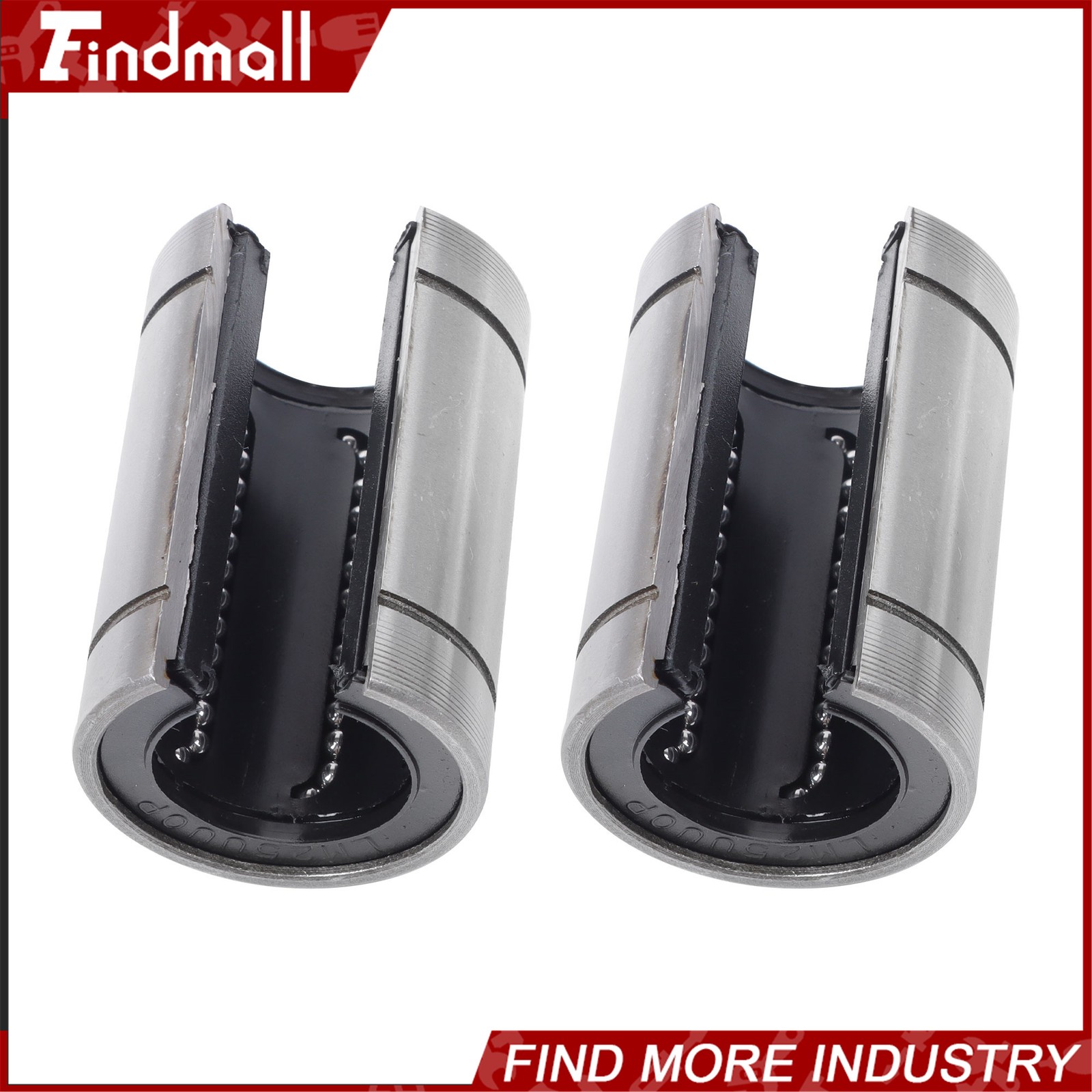 Findmall 4pcs LM25UUOP Open Linear Ball Bearings 25x40x59mm – CNC Machine Parts