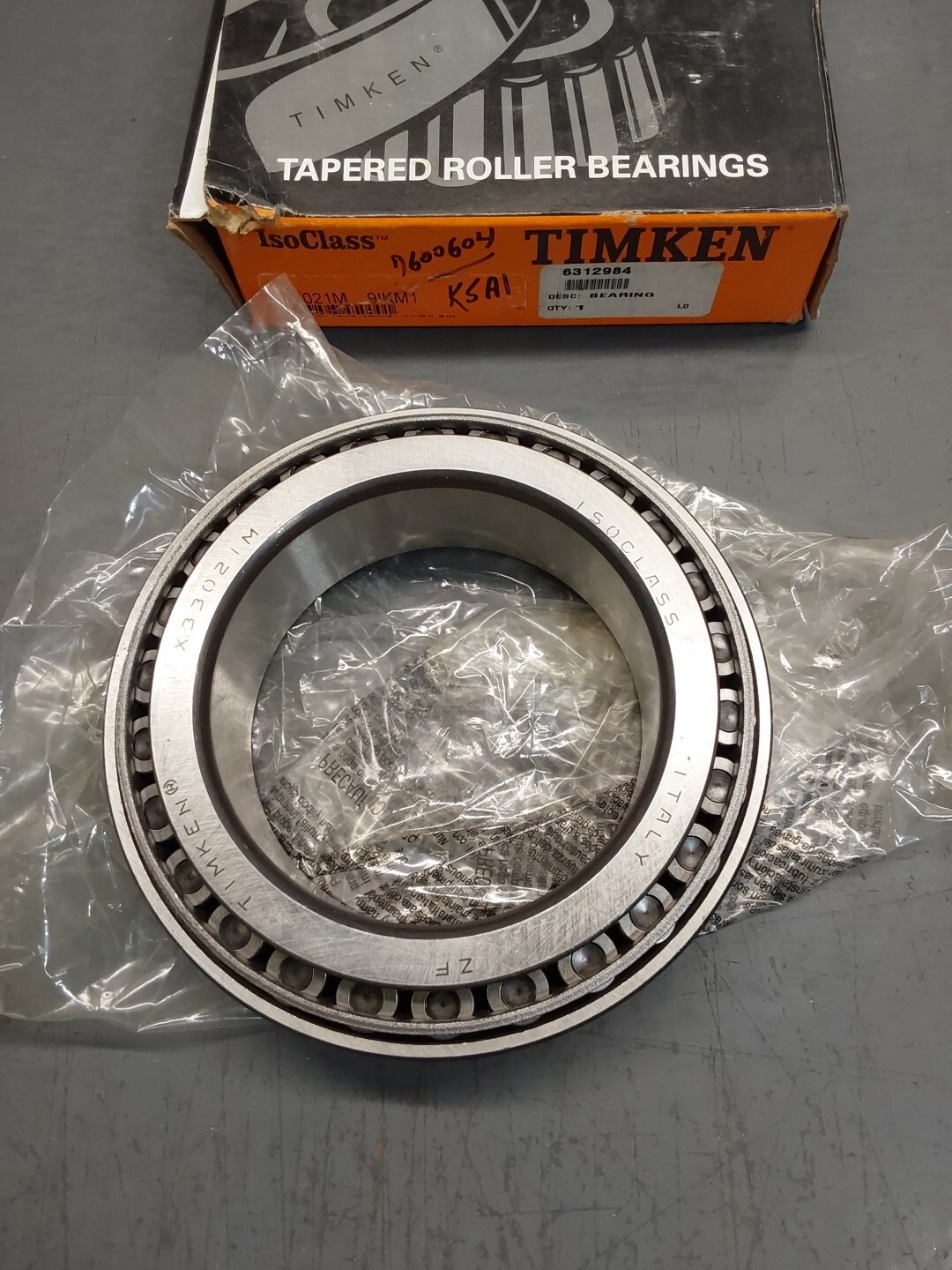 NOS Timken 33021M-91NM3 Tapered Roller Bearing Set. Cone X33021M Cup Y33021M